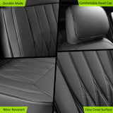Seat Covers for Ford F150 2021-2026 & F250 F350 F450 Crew Cab 22-25 Black