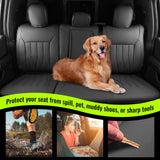 Seat Covers for Ford F150 2021-2026 & F250 F350 F450 Crew Cab 22-25 Black