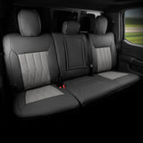 2021-2026 Ford F150 22-25 F250 F350 F450 Crew Seat Cover Black&Gray