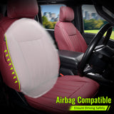 Seat Covers Full Set for Ford F150 2021-2026 & F250 F350 F450 Crew 22-25 Red