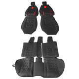 2016-2021 Honda Civic Seat Covers PU Leather Car Cushion w/ Lumbar