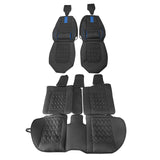 2016-2021 Honda Civic Seat Covers PU Leather Car Cushion w/ Lumbar