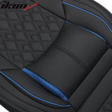 2016-2021 Honda Civic Seat Covers PU Leather Car Cushion w/ Lumbar