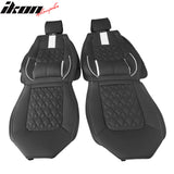 2016-2021 Honda Civic Seat Covers PU Leather Car Cushion w/ Lumbar
