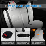 2020-2024 Tesla Model Y Front Rear 5-Seat Seat Covers Leather