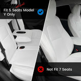 2020-2024 Tesla Model Y Front Rear 5-Seat Seat Covers Leather