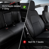 2020-2024 Tesla Model Y Front Rear 5-Seat Seat Covers Leather
