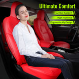 2017-2023 Tesla Model 3 Front Rear 5-Seat Seat Covers Leather