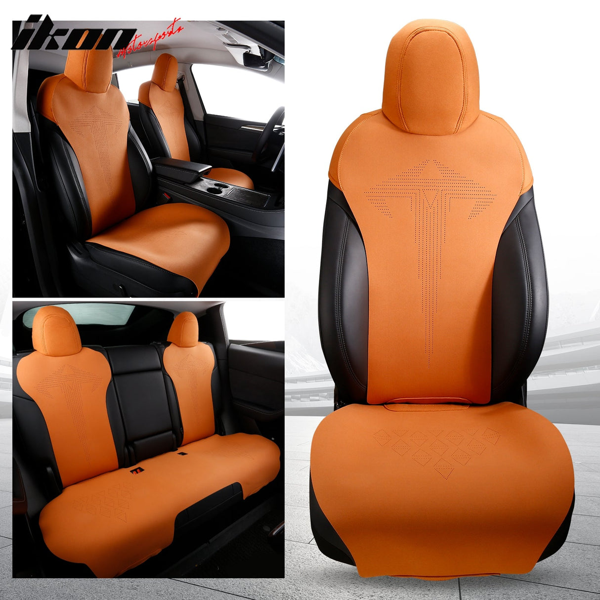 2017-2023 Tesla Model 3 Seat Covers Cushions V1 Suede Leather
