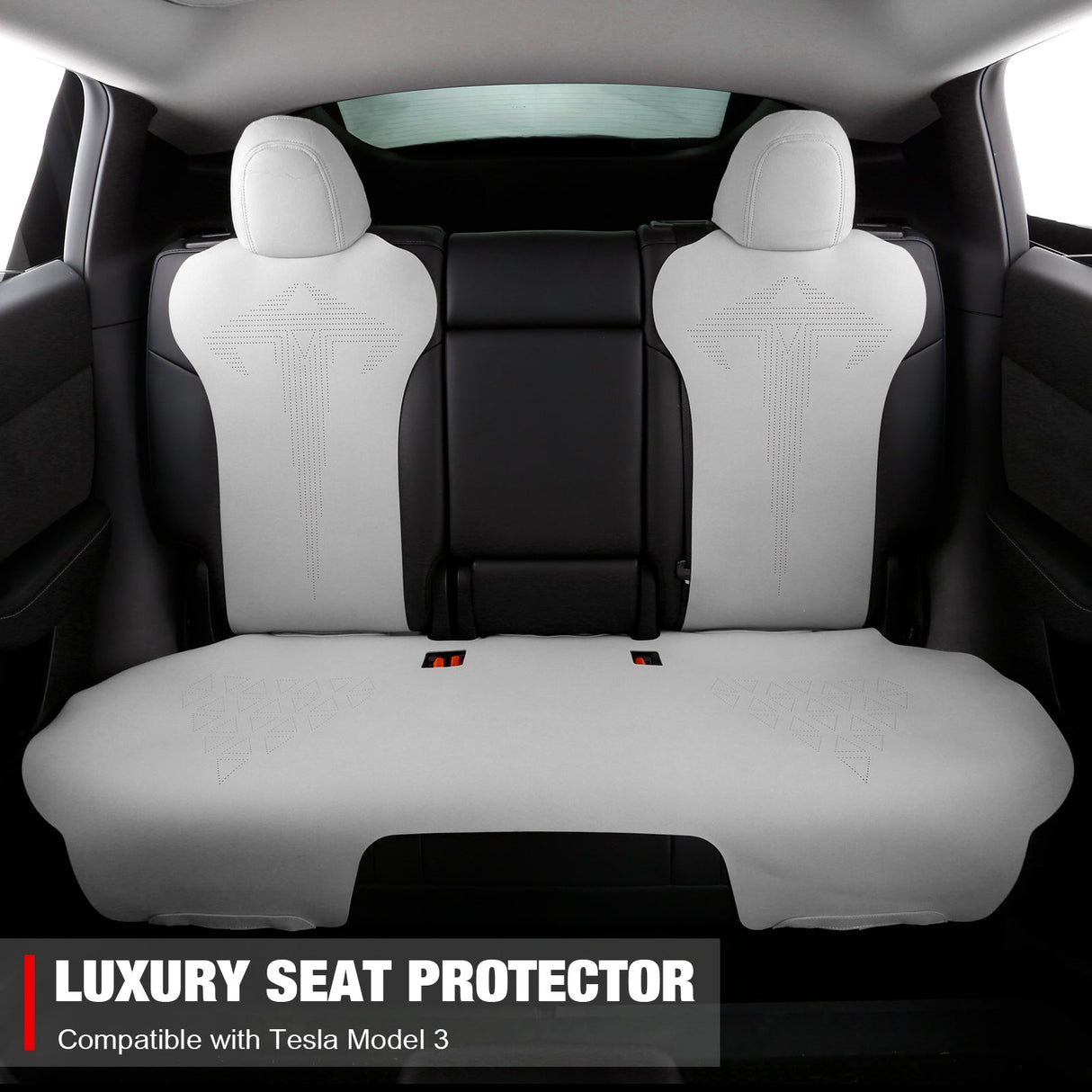 2017-2023 Tesla Model 3 Seat Covers Cushions V1 Suede Leather