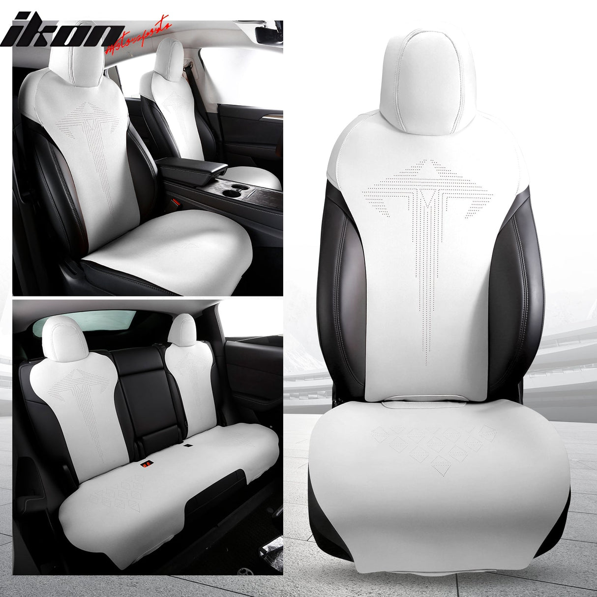 2017-2023 Tesla Model 3 Seat Covers Cushions V1 Suede Leather