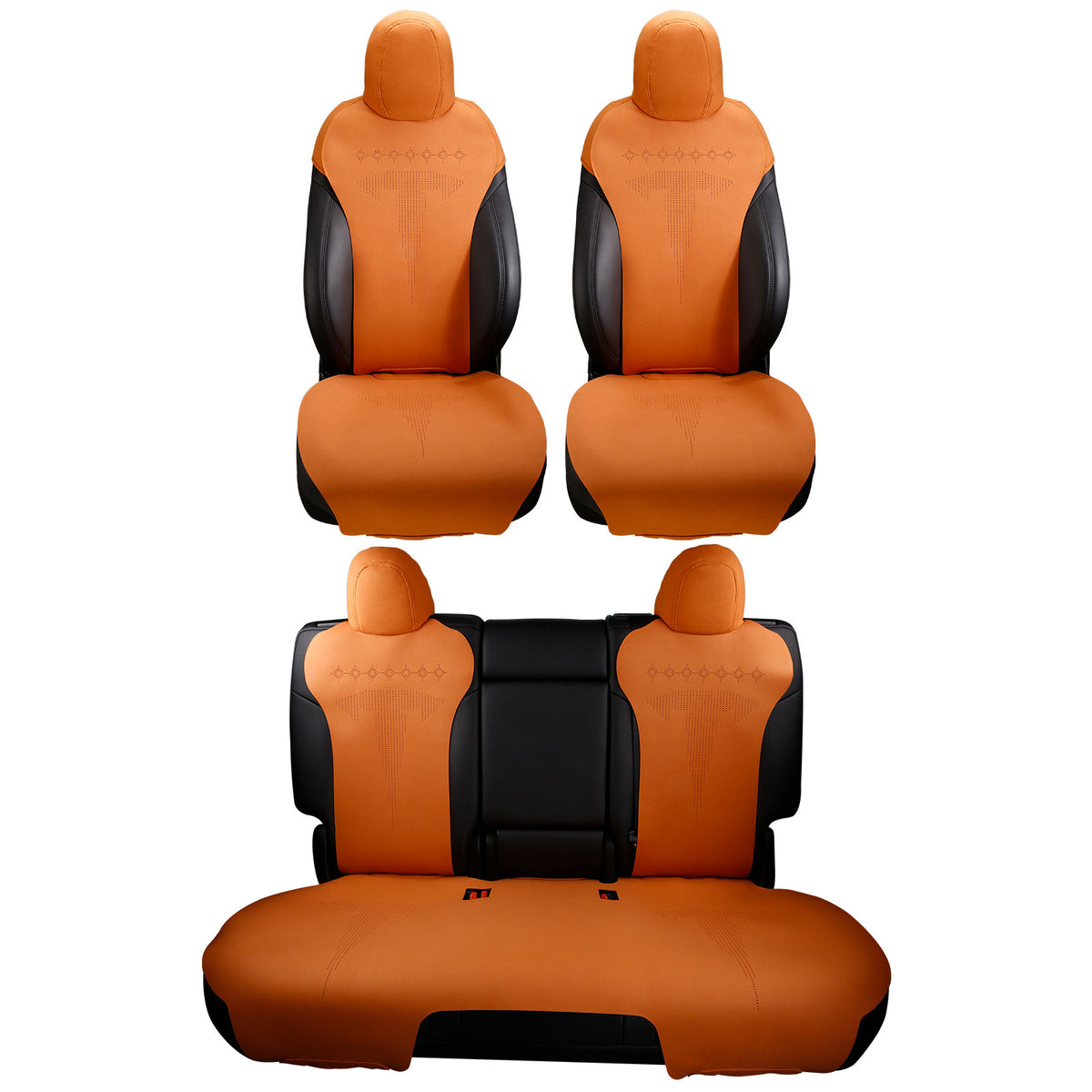2017-2023 Tesla Model 3 Seat Covers Cushions V2 Suede Leather