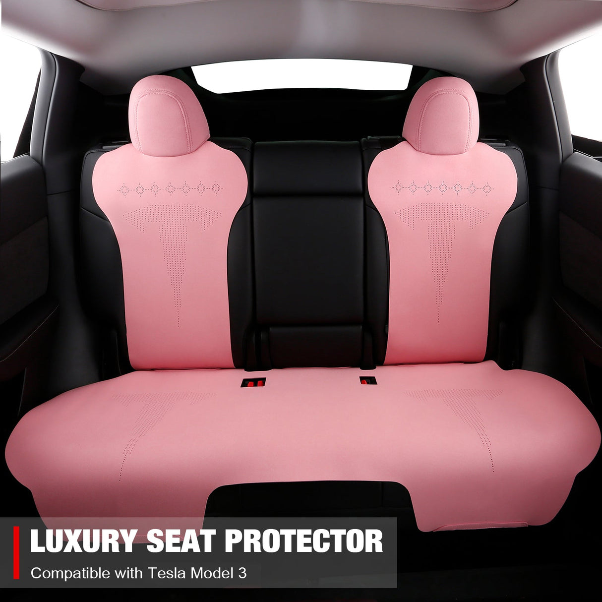 2017-2023 Tesla Model 3 Seat Covers Cushions V2 Suede Leather