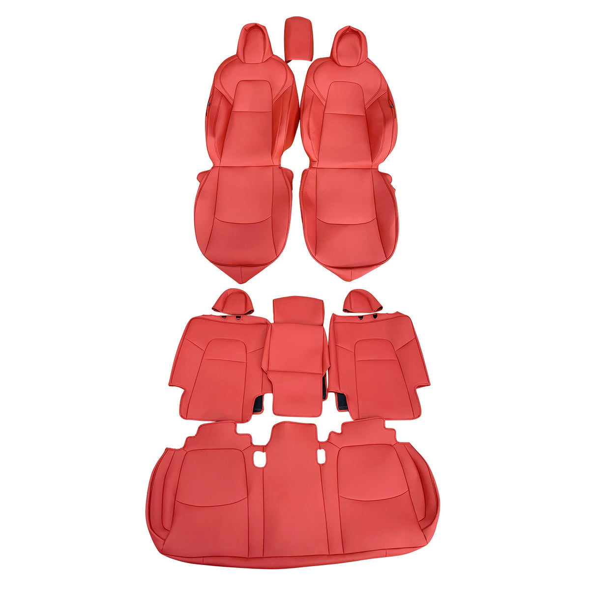 2020-2024 Tesla Model Y Front Rear 5-Seat Seat Covers Leather