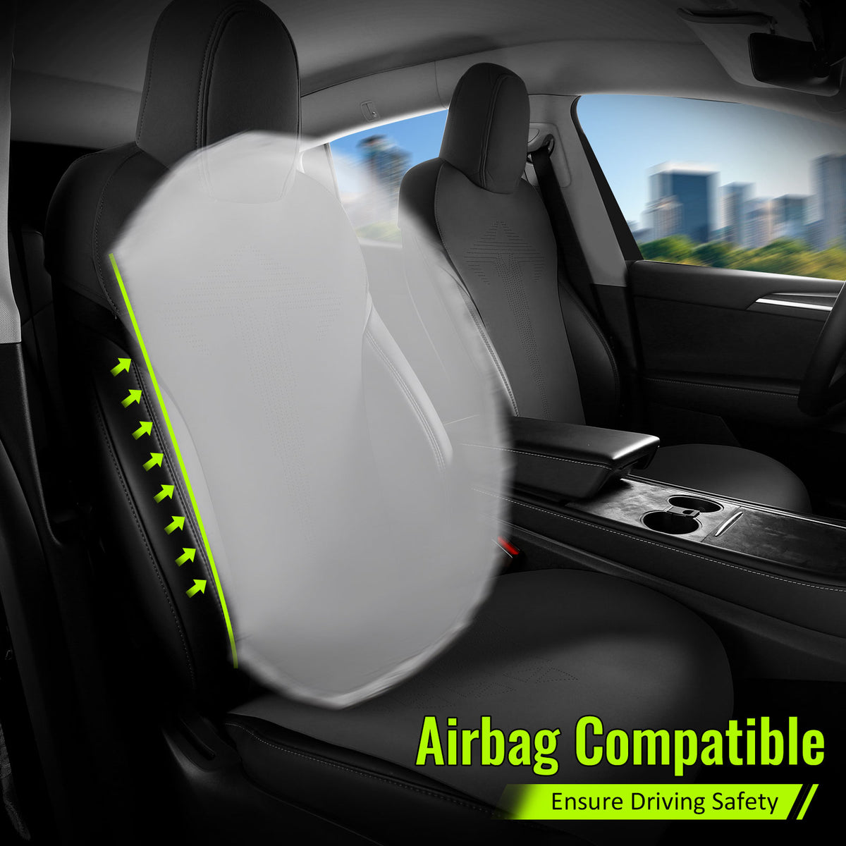 2020-2024 Tesla Model Y Seat Covers Cushions V1 Suede Leather