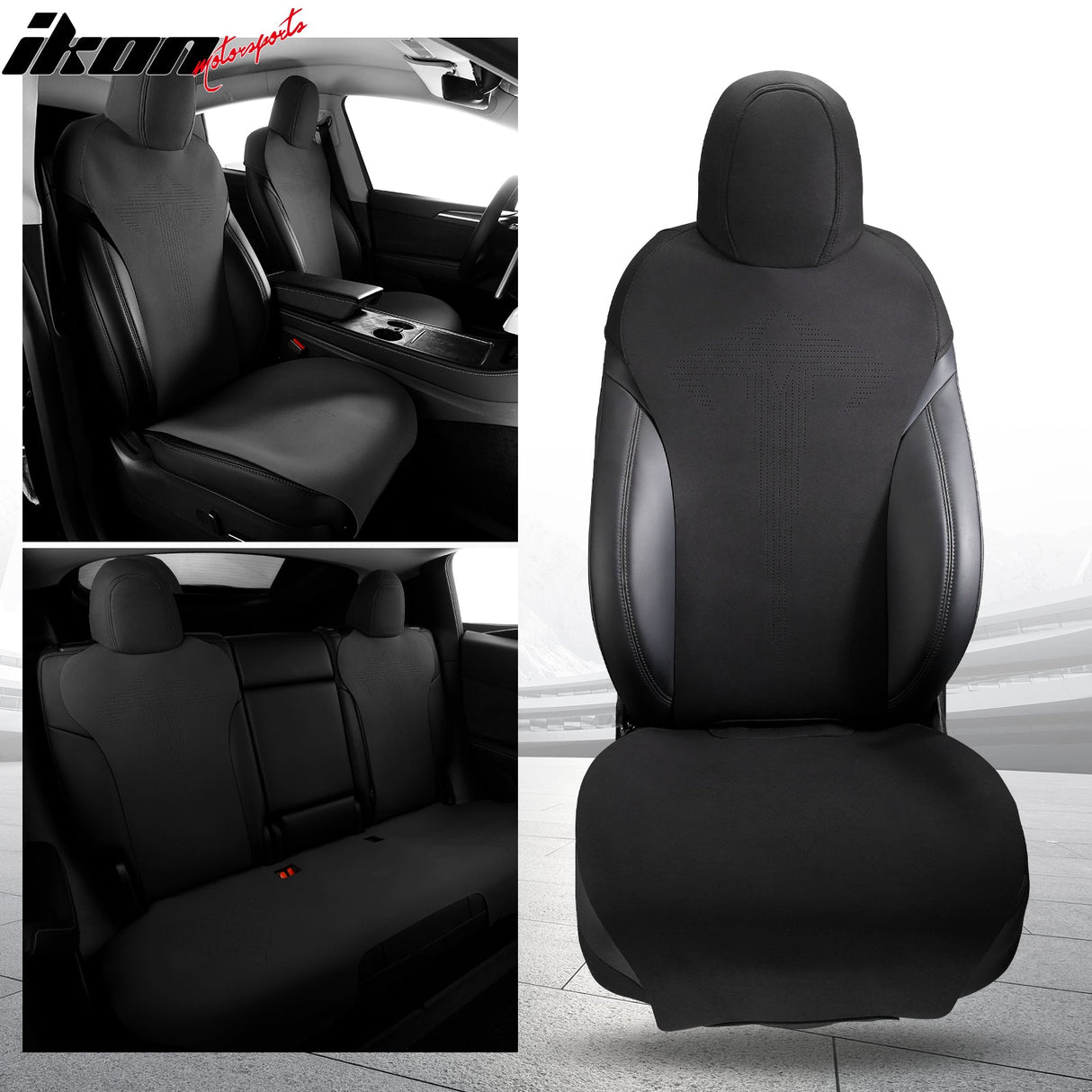 2017-2023 Tesla Model 3 Seat Covers Cushions V1 Suede Leather