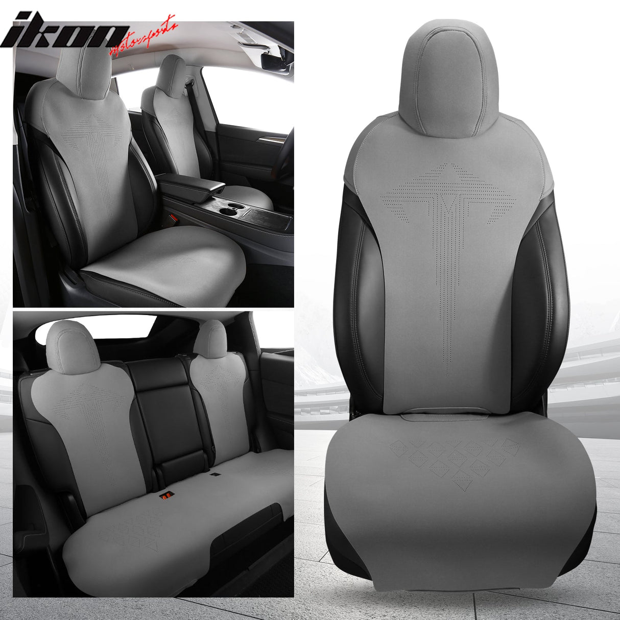2020-2024 Tesla Model Y Seat Covers Cushions V1 Suede Leather