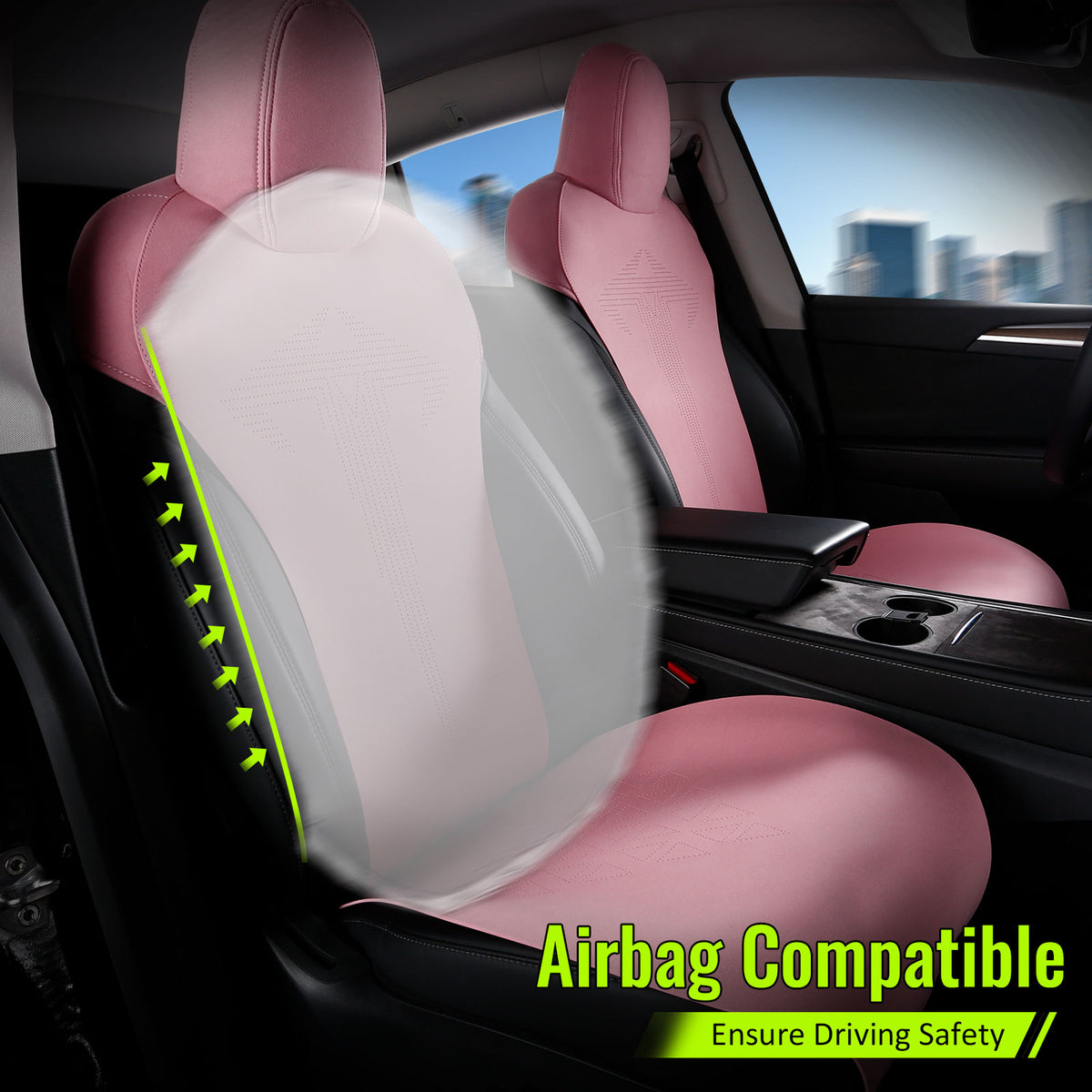 2020-2024 Tesla Model Y Seat Covers Cushions V1 Suede Leather