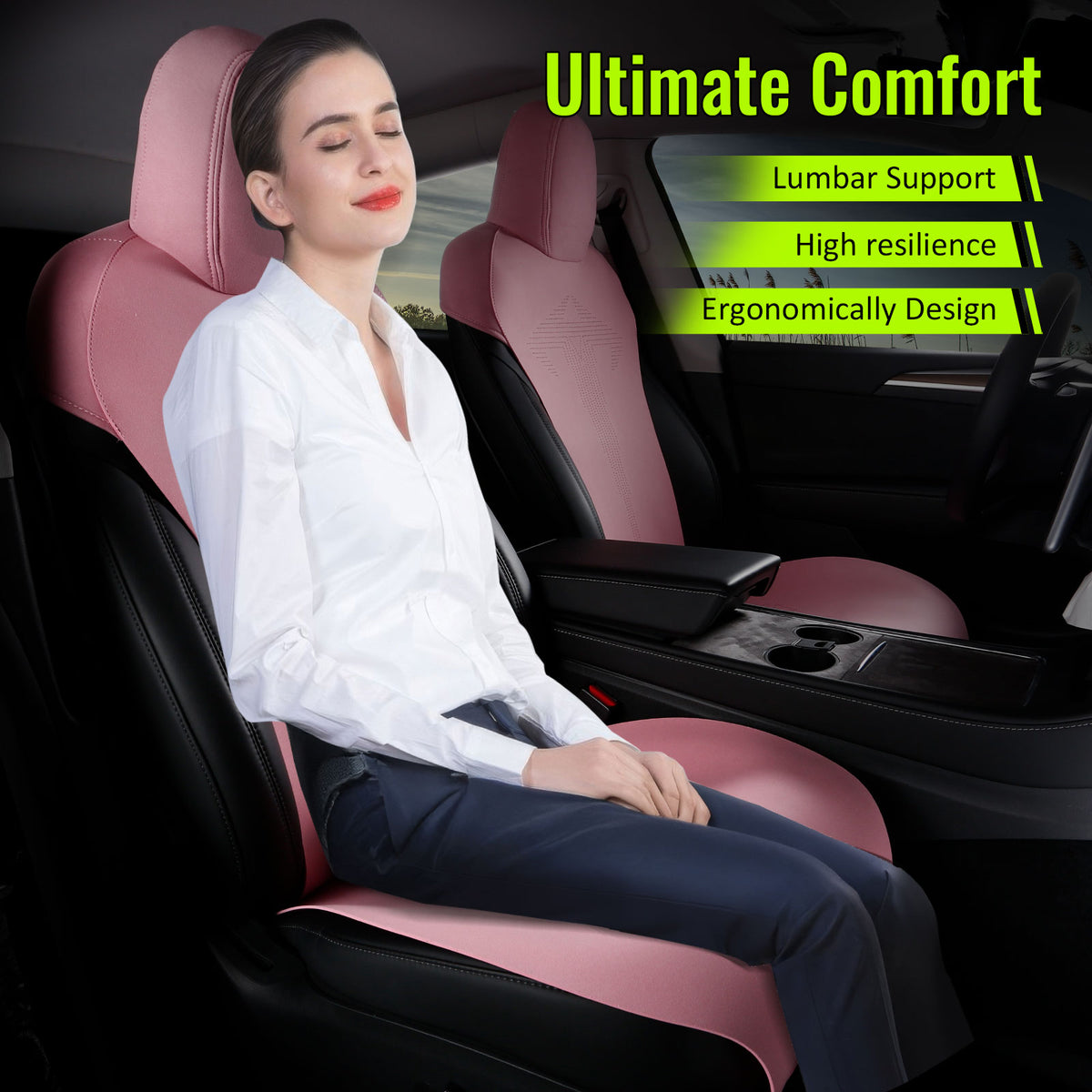 2020-2024 Tesla Model Y Seat Covers Cushions V1 Suede Leather