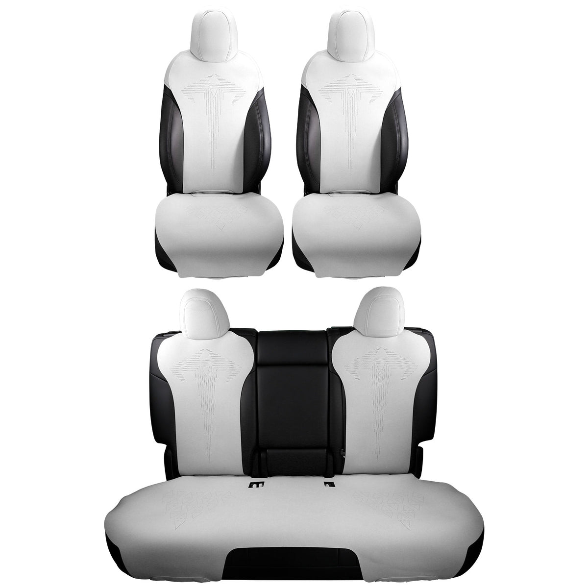 2020-2024 Tesla Model Y Seat Covers Cushions V1 Suede Leather