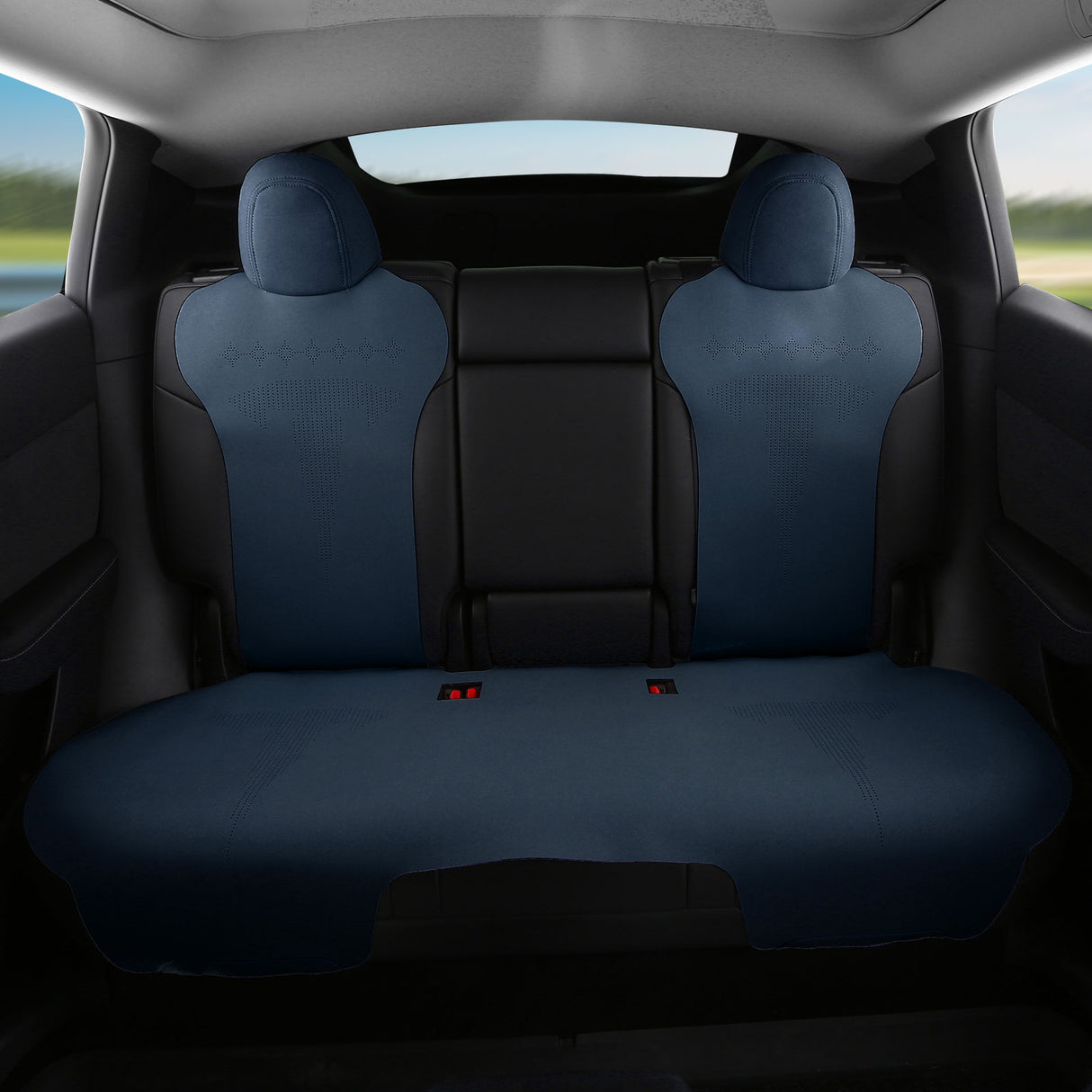 2020-2024 Tesla Model Y Seat Covers Cushions V2 Suede Leather