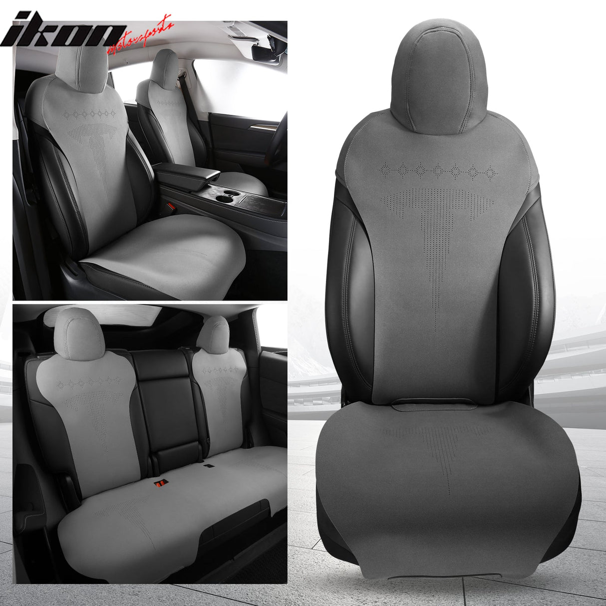 2020-2024 Tesla Model Y Seat Covers Cushions V2 Suede Leather