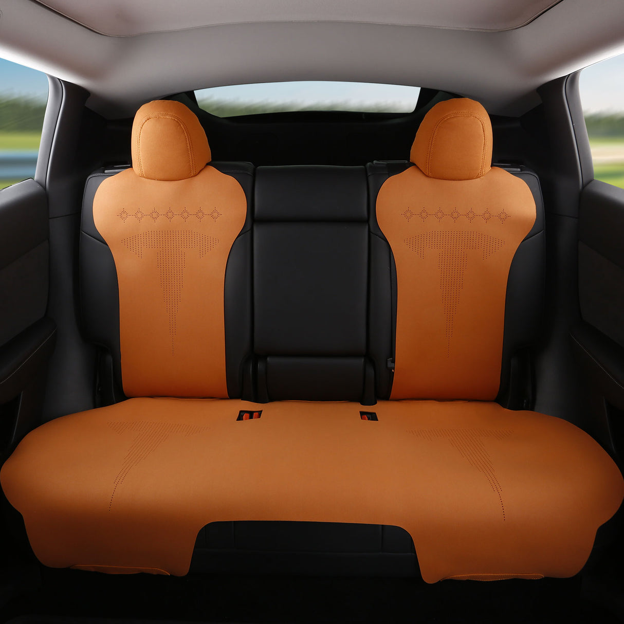 2020-2024 Tesla Model Y Seat Covers Cushions V2 Suede Leather