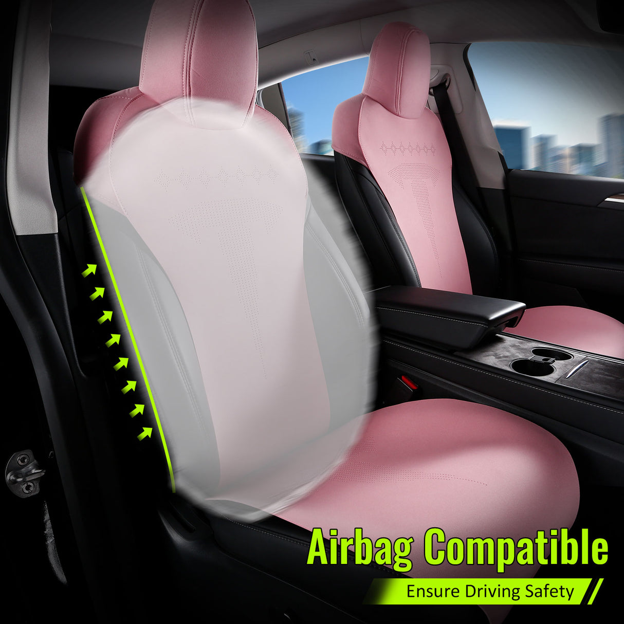 2020-2024 Tesla Model Y Seat Covers Cushions V2 Suede Leather