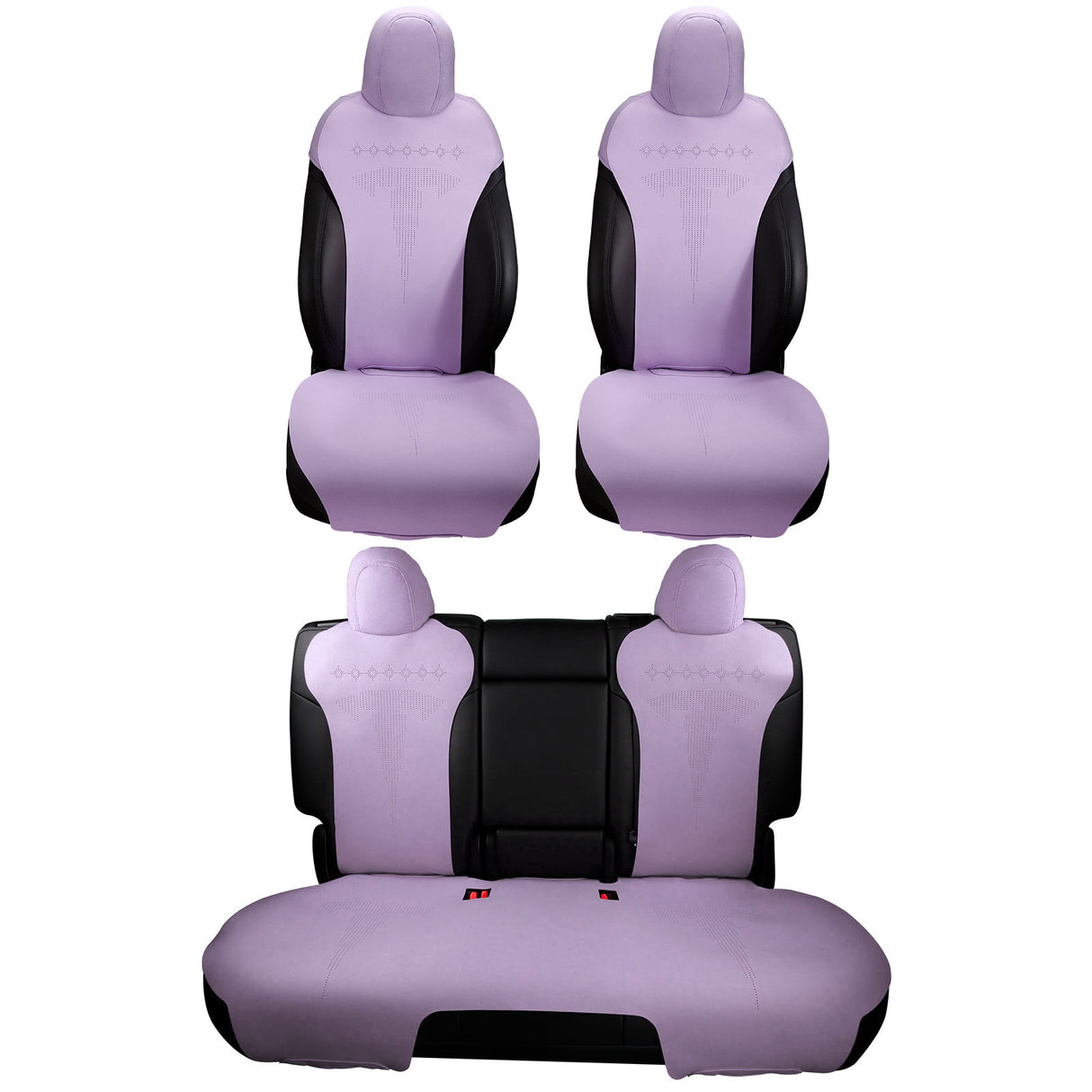 2020-2024 Tesla Model Y Seat Covers Cushions V2 Suede Leather