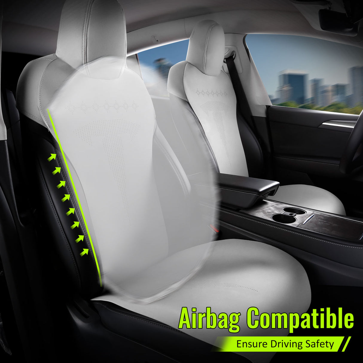 2020-2024 Tesla Model Y Seat Covers Cushions V2 Suede Leather