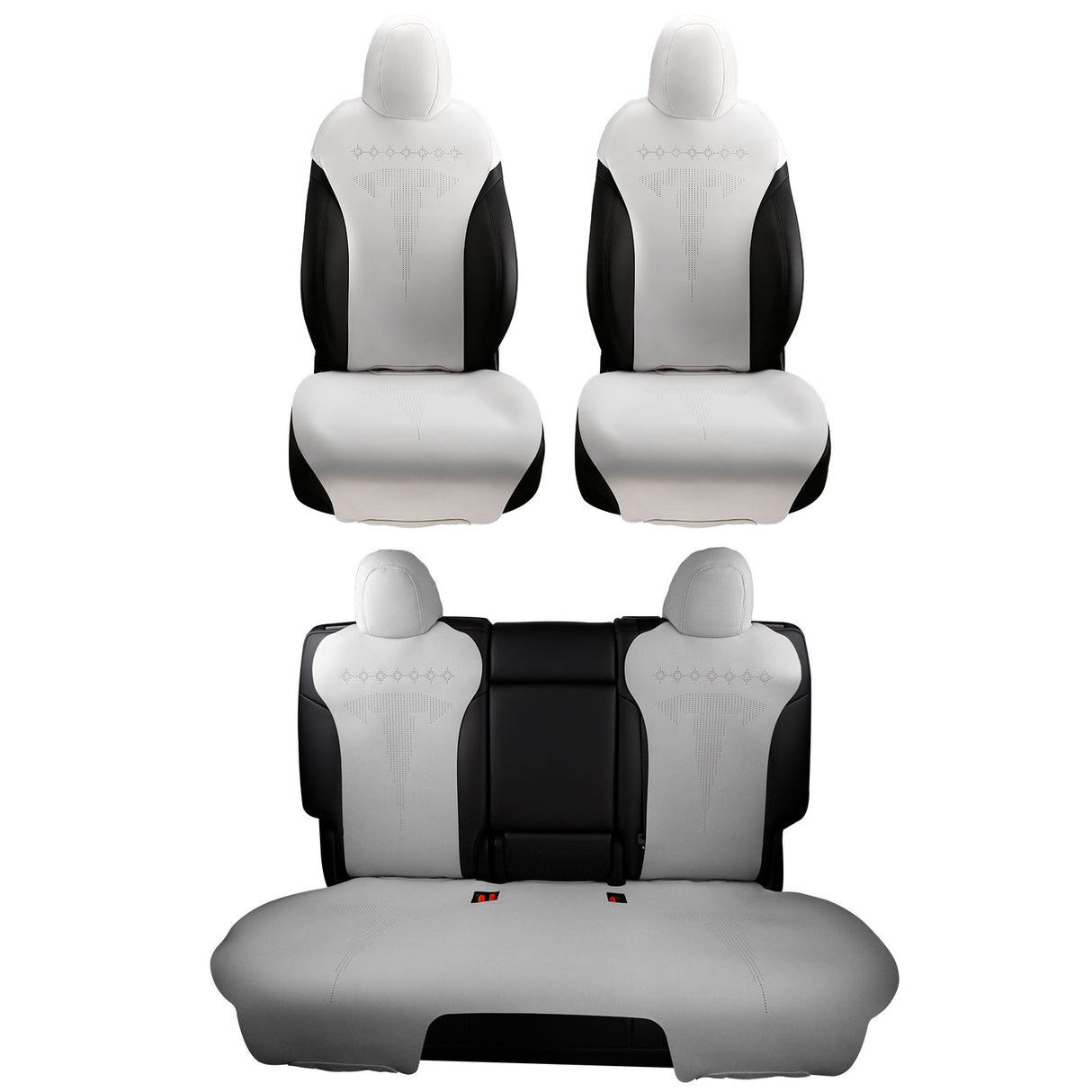 2020-2024 Tesla Model Y Seat Covers Cushions V2 Suede Leather