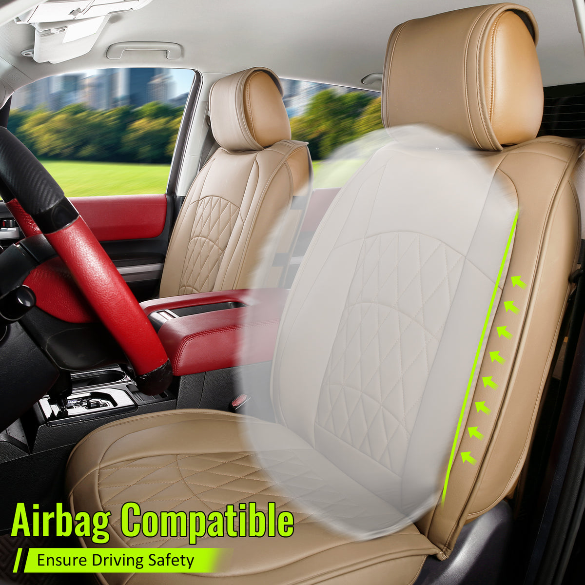 2008-2023 Toyota Tundra Pickup 5-Seat Seat Covers PU Leather