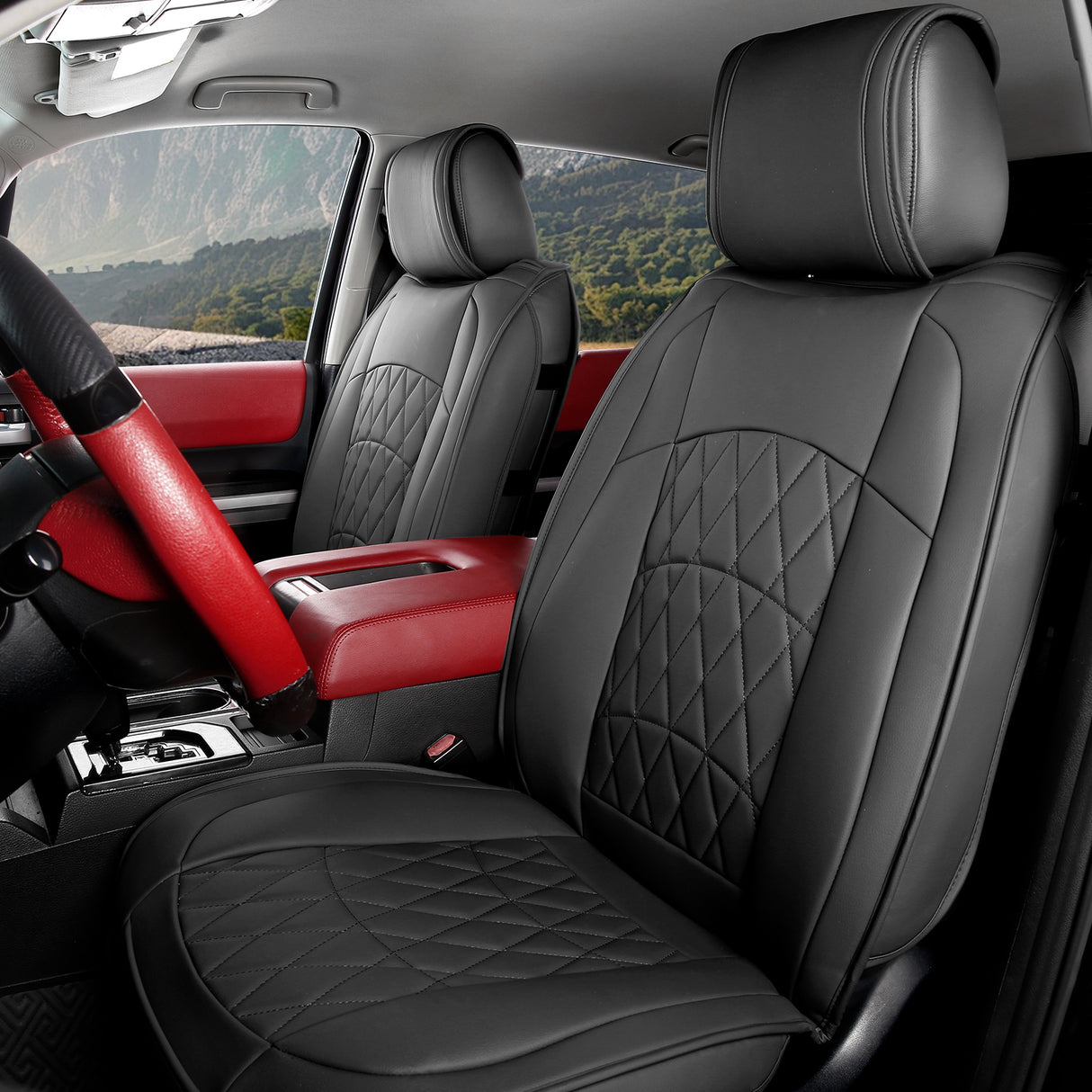 2008-2023 Toyota Tundra Pickup 5-Seat Seat Covers PU Leather