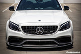 2015-2021 Mercedes Benz W205 C63  S AMG Sedan  Coupe Carbon Fiber Front Bumper Canards