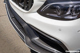 2015-2021 Mercedes Benz W205 C63  S AMG Sedan  Coupe Carbon Fiber Front Bumper Canards