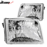 1993-1997 Ford Ranger Crystal Head Lamps Left Right Headlights Pair