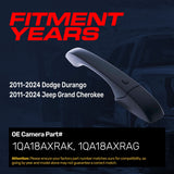 Exterior Door Handle Black Primed Replacement for Dodge Durango (2011-2024) / Jeep Grand Cherokee (2011-2024) OE Part # 1QA18AXRAK, 1QA18AXRAG | Front Right Passenger Side w/o Keyhole