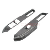 Real Carbon Fiber Window Switch Control Trim Covers V2 for 2024+ Ford Mustang