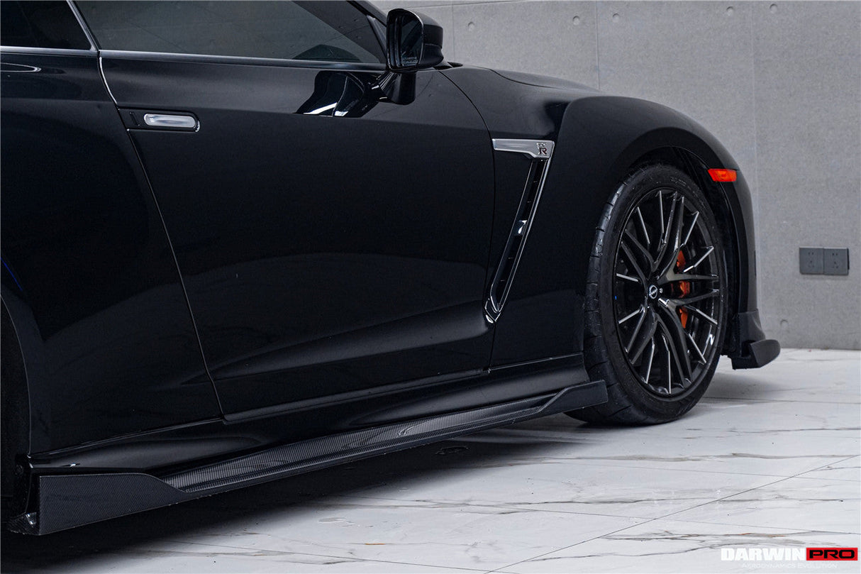 2008-2023 Nissan GTR R35 EBA BKSS Style Carbon Fiber Side Skirts