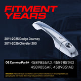 Exterior Door Handle Chrome Replacement for Dodge Journey (2011-2025) / Chrysler 300 (2011-2025) OE Part # 4589855AJ, 4589851AD, 4589855AF, 4589851AB | Front Left Driver Side