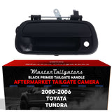 Toyota Tundra (2000-2006) Smooth Primed Black Replacement Tailgate Handle with Backup Camera (Ready to Paint)