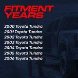 Toyota Tundra (2000-2006) Smooth Primed Black Replacement Tailgate Handle with Backup Camera (Ready to Paint)
