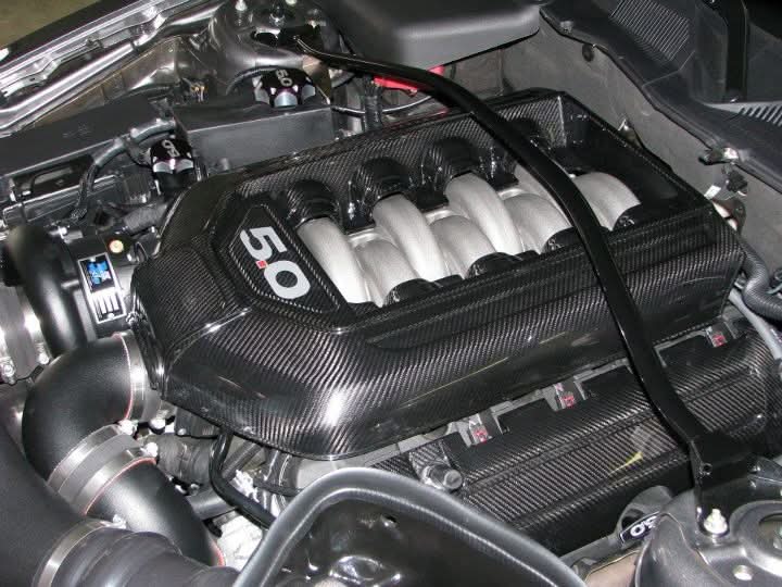 Carbon Fiber Ford Mustang GT 5.0 Engine Plenum Cover 2011-2014 (Manual Trans.)