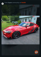 A91 Style Supra Rear Decklid Stripes - 2020+ Supra