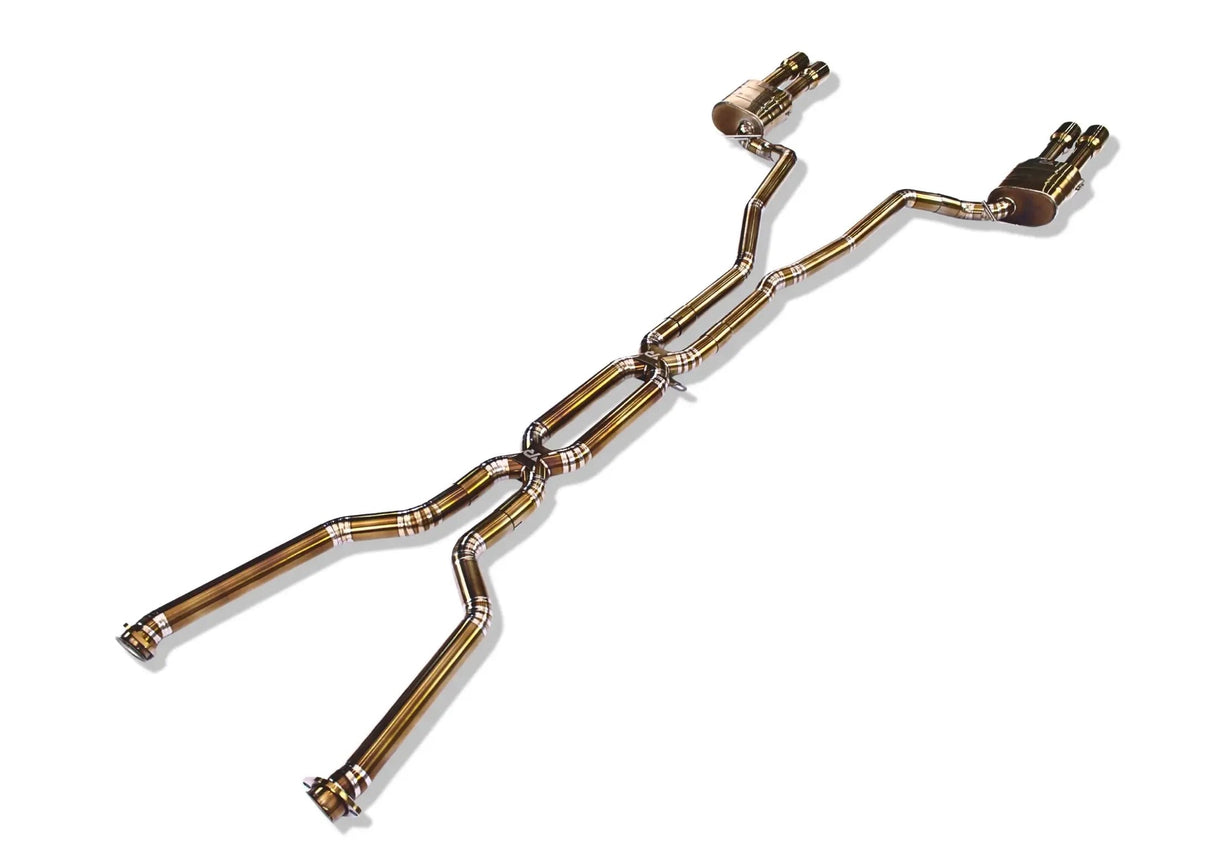 BMW E60 M5 E63 M6 Performance Exhaust System Double X-Pipe - Yonristic Performance