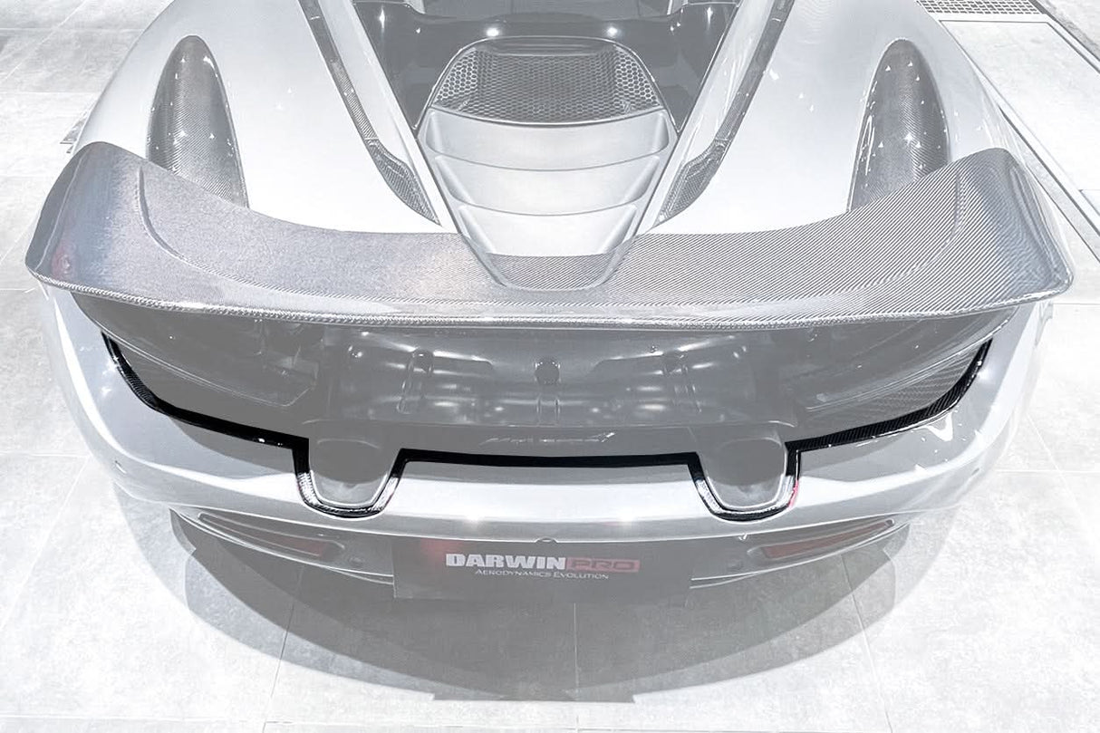 DarwinPRO 2017-2023 McLaren 720s Dry Carbon Fiber Rear Bumper Upper Exhaust Valance Panel