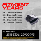 Chevrolet Traverse (2013-2017) OEM Replacement Backup Camera OE Part # 22900993, 23135306