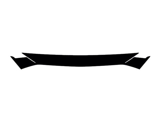 SEC10 Front Bumper Paint Protection Film; Top (18-23 Mustang GT, EcoBoost)