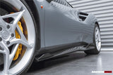 DarwinPRO 2015-2020 Ferrari 488 GTB & Spider iMP-Performance Carbon Fiber Side Skirts Under Board