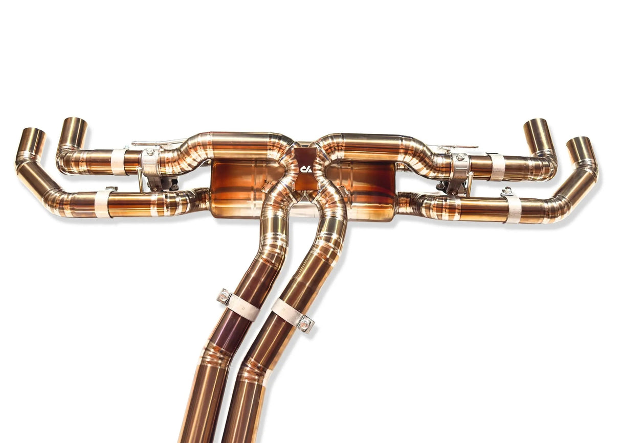 Yonristic Audi RS Q8 Exhaust VANTA Edition Valved Catback Double X-Pipe 3"
